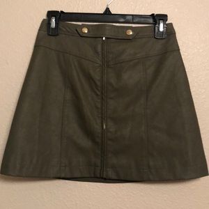 Abercrombie & Fitch olive mini skirt